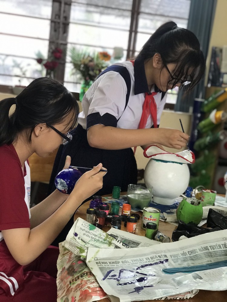 Hoạt động trải nghiệm sáng tạo tại trường THCS Nguyễn Văn Quỳ