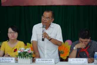 Đ/c Phạm Minh Huấn, Phó Bí thư Huyện ủy, Chủ tịch HĐND Huyện phát biểu tại chương trình