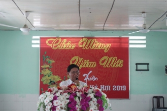 Đ/c Nguyễn Kim Ngọc, Trưởng Phòng Lao động - Thương binh và Xã hội phát biểu tại chương trình